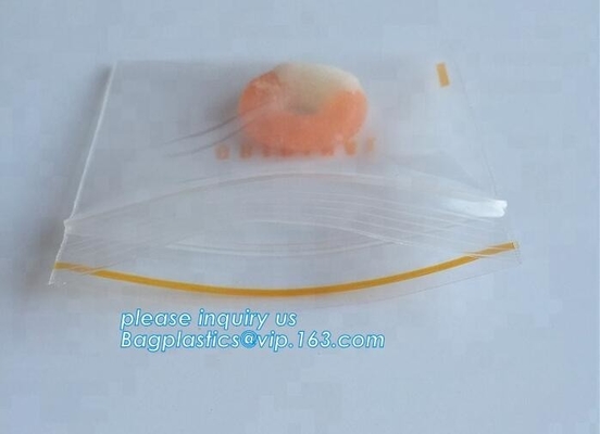 Plastic Custom Printed k Plastic Bags  Bag For Packing Spare Part, yellow line, red line, red zip, yellow zi