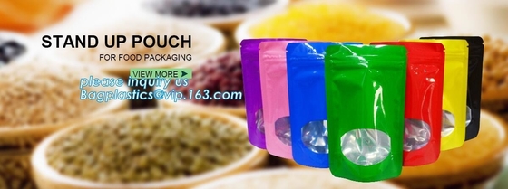Frosted translucent packaging bag, self-supporting k sealed plastic dried fruit candy food pouch, bagplastics, pac