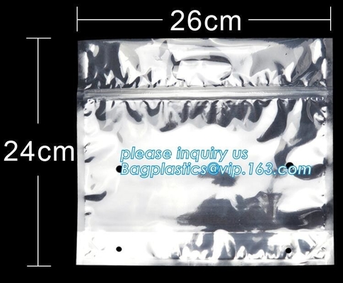 flat fresh food/dry food aluminium foil pop corn zipper bag,  Storage For Saving Clothes Laminated Custom Vacuum C