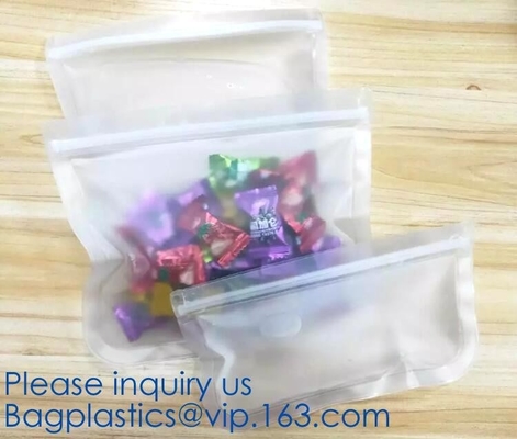 Essential housewares, Fresh Lock, Seal Fresh, Portable Reusable Food k Seal Silicone Fresh Freezer Bag For Travel