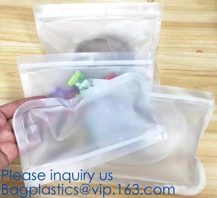 Essential housewares, Fresh Lock, Seal Fresh, Portable Reusable Food k Seal Silicone Fresh Freezer Bag For Travel