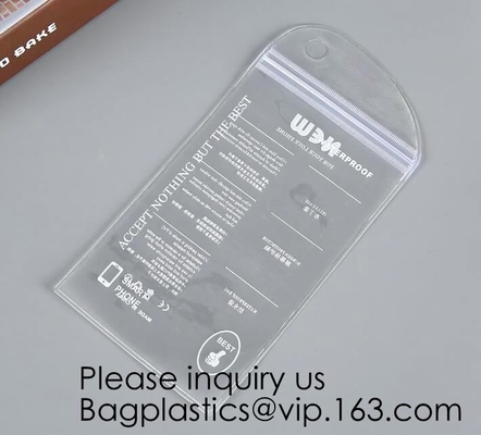 Personalized Transparent Waterproof PVC Plastic Wet Underwear k Packing Bag,Simple Design Pvc Makeup Bag Women Zip