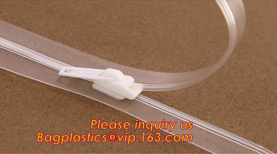 bone zipper, concavo convex zipper, plastic flange zipper, waterproof airtight zipper, pe slider zipper