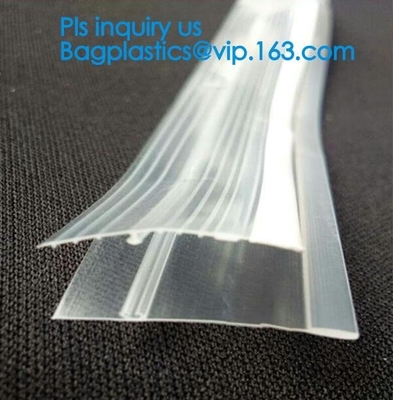 PE Plastic flange zipper for food bag, PE k sealed food bag flange Zippers, manufacturer directory plastic flange