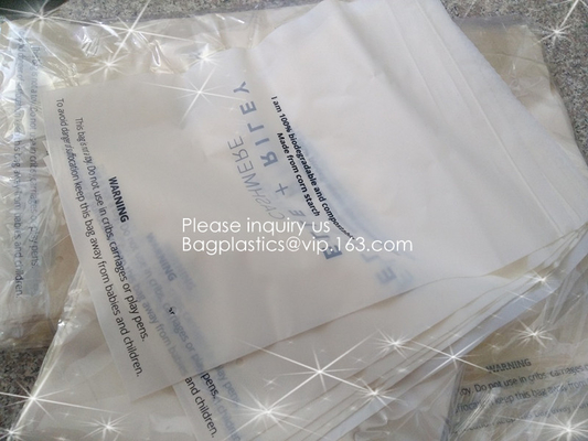 Corn Starch Compostable Plastic Biodegradable Food PLA Plastic k Bags matte k bags for underwear, CORN BAGS