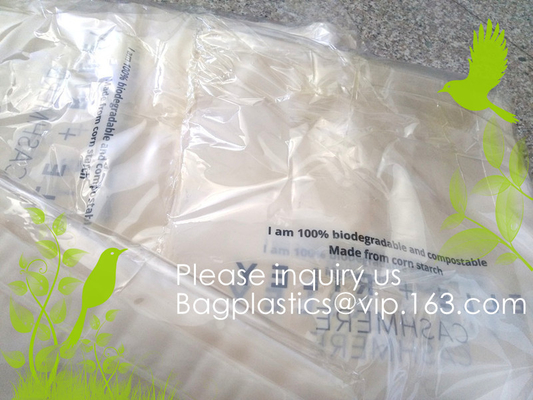 Corn Starch Compostable Plastic Biodegradable Food PLA Plastic k Bags matte k bags for underwear, CORN BAGS