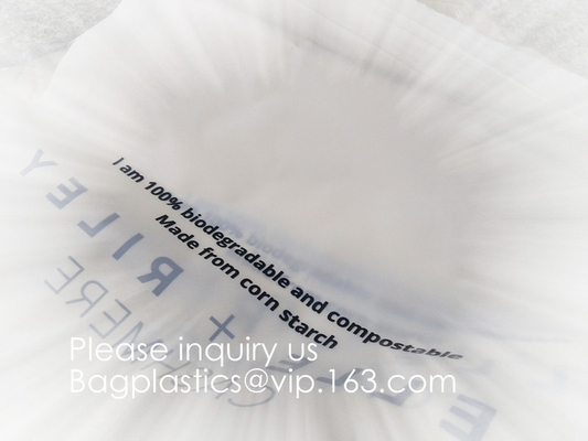 Corn Starch Compostable Plastic Biodegradable Food PLA Plastic k Bags matte k bags for underwear, CORN BAGS