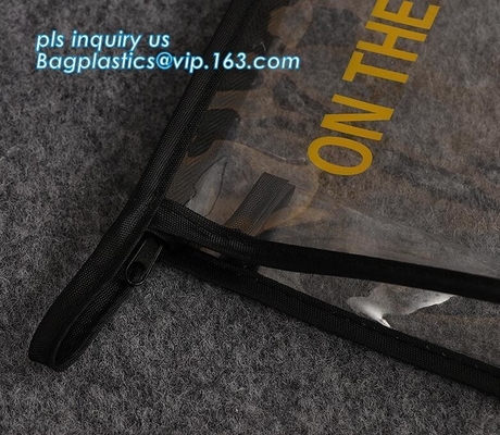 Zipper Slider Clear Pvc Bag For toothbrush bag, Stationery Ruler Set Packaging Bag with Slider, k pvc bag slider t