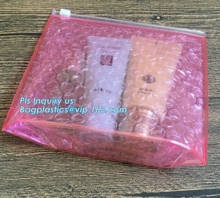 Pink Slider Zip Lock Bubble Bag, High Quality Pink Bubble Hash Bag, Reused Pink Bubble Bag With Red Slider Bags