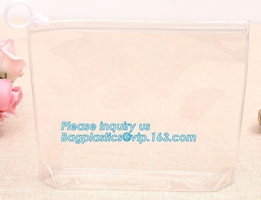 vinyl toiletry zipper bag pvc slider bag, Zipper Sliders Zip Lock Vinyl PVC Bags, Slider k Storage Makeup Pouch Co