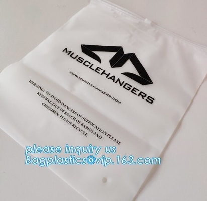 Matte CPE Swimwear Clothes Package Slider Zipper Wet Bag,Eco-Friendly Transparent Swimwear Packaging