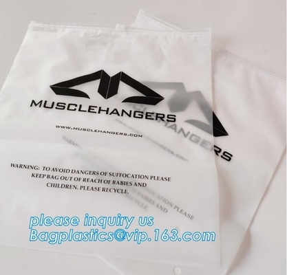 Matte CPE Swimwear Clothes Package Slider Zipper Wet Bag,Eco-Friendly Transparent Swimwear Packaging
