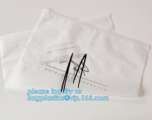 Matte CPE Swimwear Clothes Package Slider Zipper Wet Bag,Eco-Friendly Transparent Swimwear Packaging