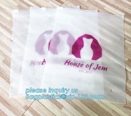 Frosted Eva Swimwear Slider Zipper Bags,Logo Printing Swimwear Bikini Slider Pvc Zip Lock Bag,Waterproof Matte PVC Slide