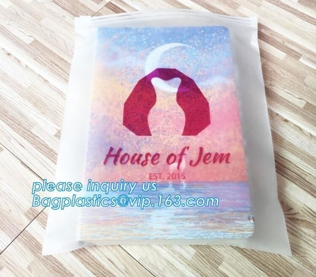 Frosted Eva Swimwear Slider Zipper Bags,Logo Printing Swimwear Bikini Slider Pvc Zip Lock Bag,Waterproof Matte PVC Slide