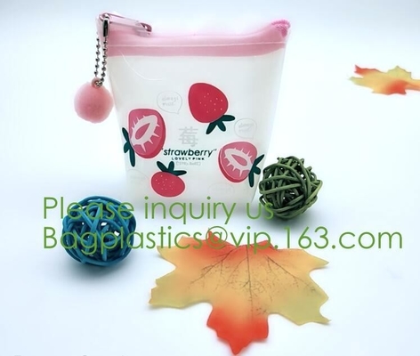 Zipper PVC Packing Bags,Padded Zipper Bag Transparent Zip Lock Pouch PVC K Packaging Bag
