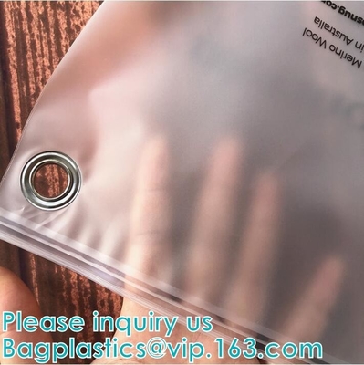 Apparel garment Makeup Slider Zip Lock Bag Frosted EVA Zipper Packaging Bag For Garment, Self Zip Lock Apparel Packaging