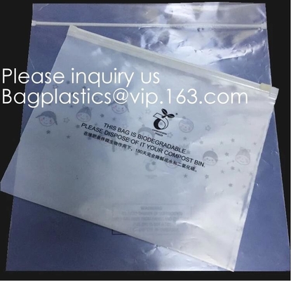 PLA Organic Biodegradable Corn Starch Compostable SLIDER BAG, Zip, Zip Lock, Slider, Reclosable, Reusable, Resealable