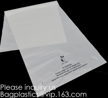 PLA Biodegradable Cornstarch Minizip Grip Bags Green Color Plastic 100% Compostable Bags, K, Zip Loc, Grip Seal
