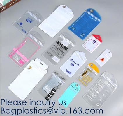 Self Sealing PVC Plastic Zip Lock Bag Thick Clear k Earrings Jewelry Bag Packaging Storage Bags bagease bagplastic