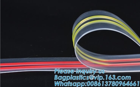 Biodegradable Accessories Pouch Press Lok Inequilateral Double Track Zipper Track Vacuum Plastic Zipper/Vacuum Zipper
