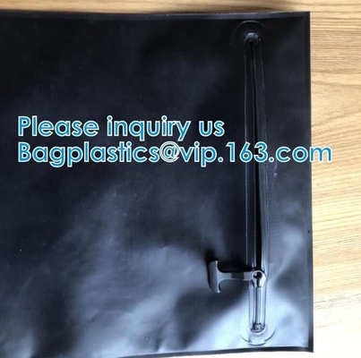Smell Proof Zipper TPU Coaed Weldable To TPU PVC Waterproof Airtight Zipper For Smellproof Bag Odorless Storage Pouch
