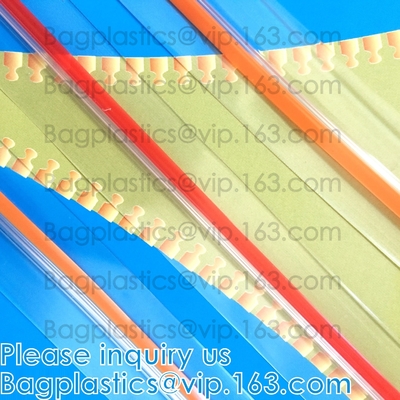 Vacuum String Horizontal Slider Flange Press Waterproof Easy Tear Zipper Slider Zip Lock, PVC EVA TPU Airproof