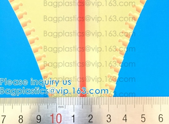 Vacuum String Horizontal Slider Flange Press Waterproof Easy Tear Zipper Slider Zip Lock, PVC EVA TPU Airproof