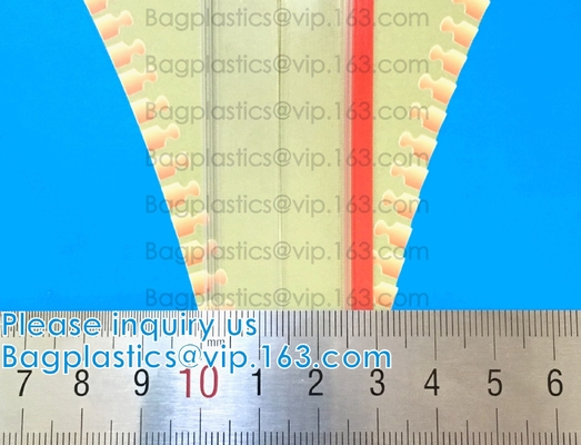 Vacuum String Horizontal Slider Flange Press Waterproof Easy Tear Zipper Slider Zip Lock, PVC EVA TPU Airproof