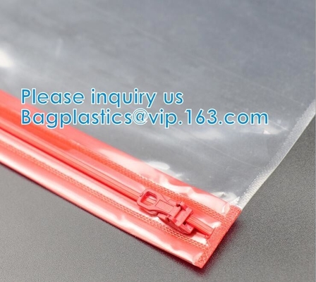 Matte Slider Frosted Plastic Packing Underdress Zipper Bag slider zip zipper bag clothing packing bags