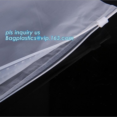 Matte Slider Frosted Plastic Packing Underdress Zipper Bag slider zip zipper bag clothing packing bags