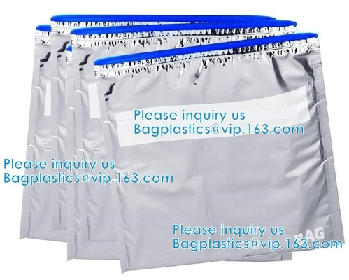 Closure Reusable Waterproof EPE Slider Zipper Bags Foam Zipper Slider Bags Insulation Pack