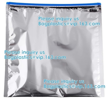 Closure Reusable Waterproof EPE Slider Zipper Bags Foam Zipper Slider Bags Insulation Pack