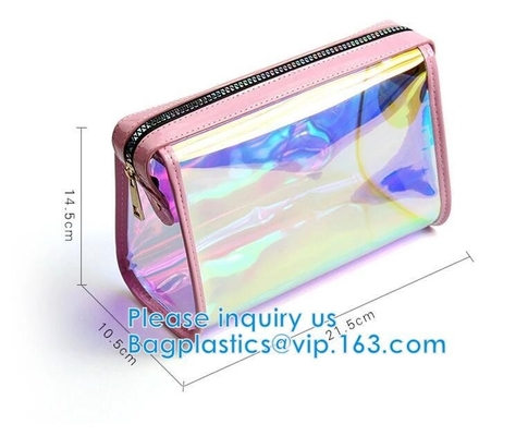 Makeup Cosmetic Bag Underwear Professional Makeup Bag Slider Closure Zip For Tower Clothing Slider Zipper Bag