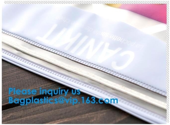 ECO Zipper Lock Slider Bag/Resealable PVC Slider Zip Poly Bag,Databundles Packing Bag,Transparent Plastic Zipper Bag Pou