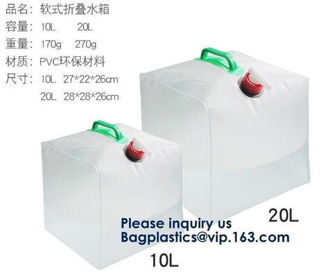Portable Tank Bag,Drinking Water Bag Water Bags Multicolor Green Portable Food Safety Grade PVC Foldable Water Bags with