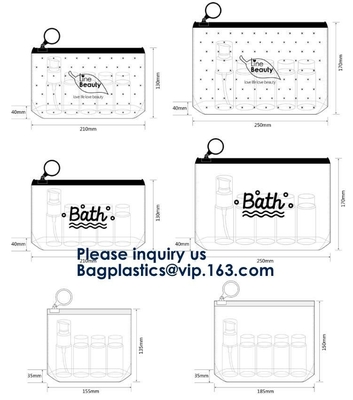 Clear PVC k Bag For Gift Package,OEM Service Transparent Packaging Pvc Slider Frosted Bag,EVA Slider Zipper Bag So