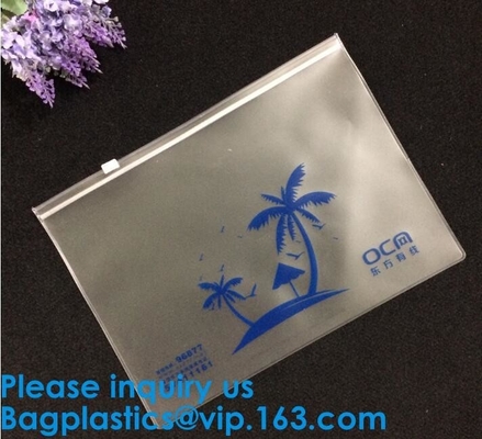 PVC Slider Frosted Zipper Bag ,Plastic Packing Bag With Zipper, Resealable Poly Bags,Slider Zipper Bag Clear Pvc Packagi