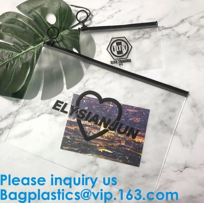 Frosted k Bag EVA PVC Hanger Bag For Clothes Frost Drawstring Bag,Printed LDPE k Bags Slider Zip Lock Plasti