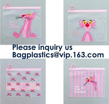 Transparent Clear Slider Zipper Bag k Bag For Stationery,Matte Slider Zipper Top Soft Touch PE Polybags Bag