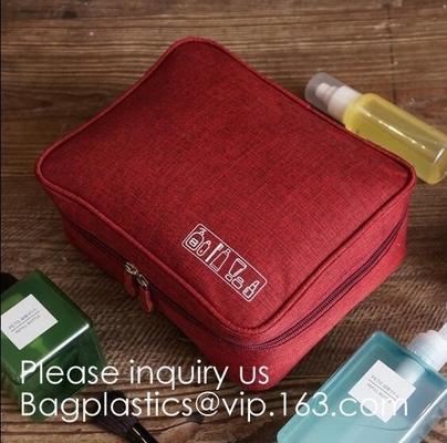 Cosmetic Pouch Handbag Toiletry Bag Barrel Shaped Travel Cosmetic Bag Round Drawstring Makeup Organizer Storage Bag