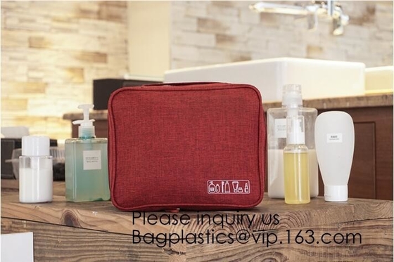 Cosmetic Pouch Handbag Toiletry Bag Barrel Shaped Travel Cosmetic Bag Round Drawstring Makeup Organizer Storage Bag