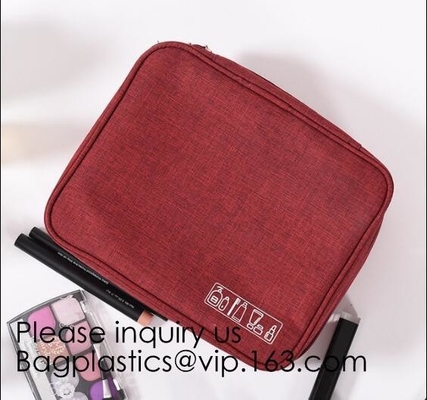 Cosmetic Pouch Handbag Toiletry Bag Barrel Shaped Travel Cosmetic Bag Round Drawstring Makeup Organizer Storage Bag