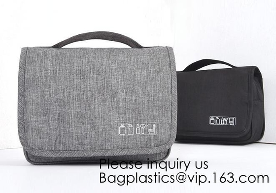 Cotton Canvas Cosmetic Bag Makeup Personalized Plain Blank Canvas Makeup Bag,Toiletry Bag Travel Makeup Bags, bagease