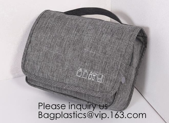 Cotton Canvas Cosmetic Bag Makeup Personalized Plain Blank Canvas Makeup Bag,Toiletry Bag Travel Makeup Bags, bagease