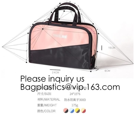 Customized Women/Men Organizer Toiletry Storage Travel Makeup Bag Blank Canvas Cosmetic Bag, bagease, bagplastics