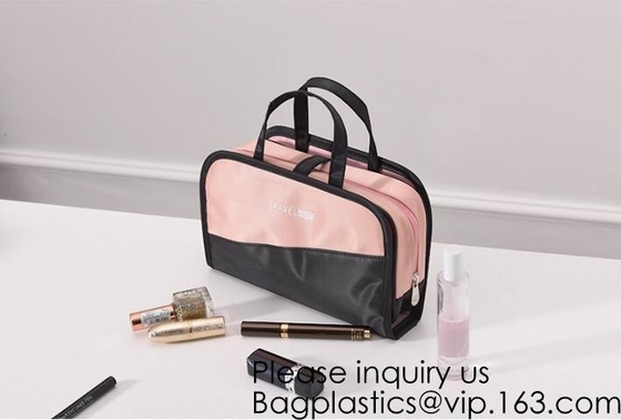 Customized Women/Men Organizer Toiletry Storage Travel Makeup Bag Blank Canvas Cosmetic Bag, bagease, bagplastics