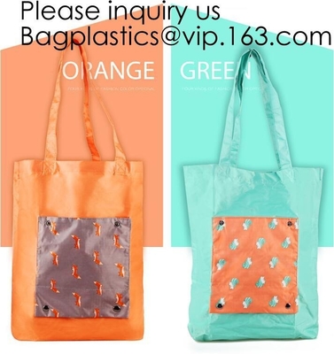 Fashionable Polyester Grocery Shopping Bag Promotional Foldable Shopping Bag,Reusable polyester folding promo shopper to