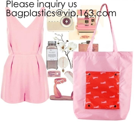 Fashionable Polyester Grocery Shopping Bag Promotional Foldable Shopping Bag,Reusable polyester folding promo shopper to