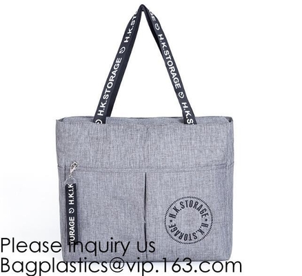 Reusable Polyester Folding Promo Shopper Tote Bags,Polyester Shopper Custom Large Cheap Green Grocery Shopping Bag For W